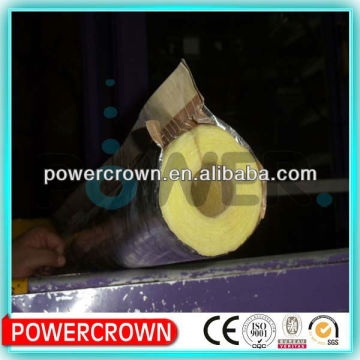 thermal conductivity glass wool insulation with aluminium foil faced/non-flammable glass wool with aluminium foil