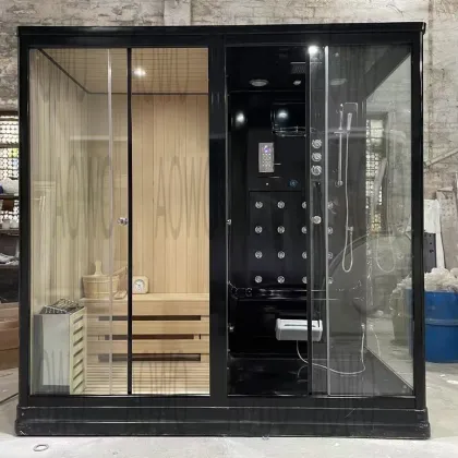 Outdoor Far Infrared Sauna and Jacuzzi for 3 Persons - Commercial Use