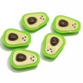 Fancy 17 * 22 * ​​8mm Kawaii Parte posteriore piatta Avocado in resina a forma di cabochon Decorazione del telefono Ornamenti di giocattoli Perline Charms