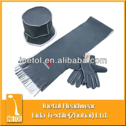 warm soft glove hat scarf set