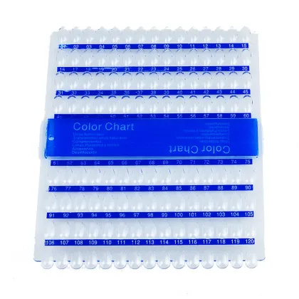 120 Plates Manicure Pedicure Polish Color Display Chart