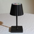 Pleated high table lamps