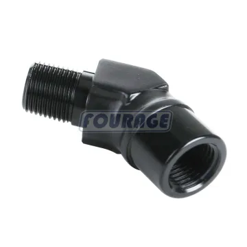 Aluminum Alloy 45 Degree NPT Female to NPT Male Hose Union Coupling Adapter