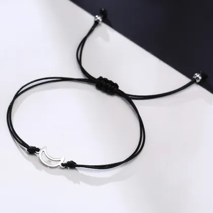 Waterproof Sun Moon Star Charm Friendship Bracelet