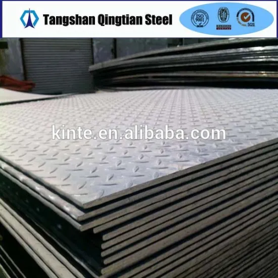 Q235, SS400, ASTM A36 standard steel checkered plate sizes