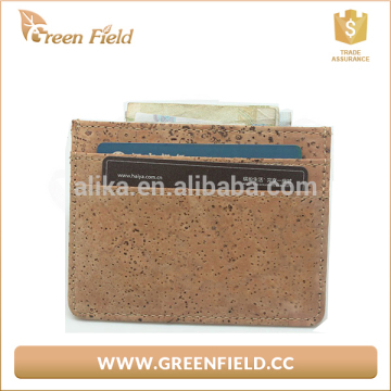Credit card pouch new style custom men cork card holder