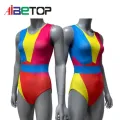 Laraçadas de ginástica multicoloras personalizadas de garotas personalizadas