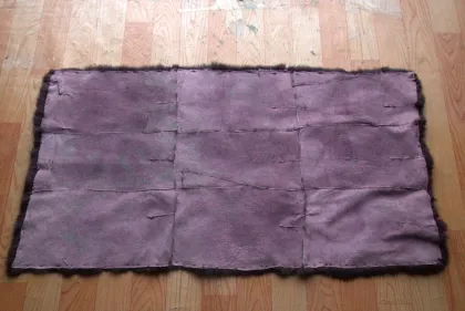 rex rabbit skin fur plate
