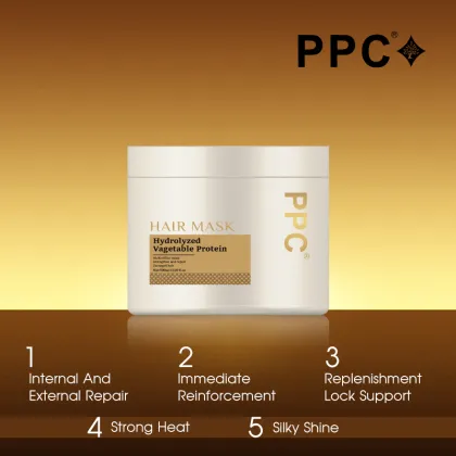Organic Biotin Natural Hair Mask - 500ml Salon Professional Protein Moisturizing Hair Steam Mask