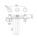 Caparplus double lever basin mixer for concealed installation