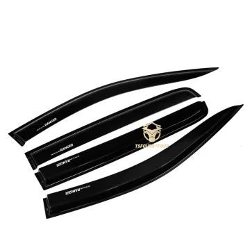 injection ABS plastic matte black 4X4 car window sun visor rain shield For Ranger T7 2012+