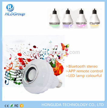 Best led light bluetooth speaker E27 Wireless 7w LED Bluetooth Audio Speaker/ Music Playing Light Bulb Louder led light