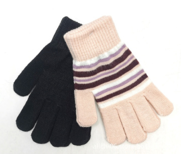 ALLCH Autumn Winter Thickened Touch Screen Chrysanthemum Embroidery Warm Gloves