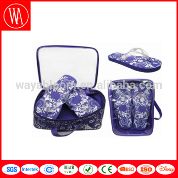 Matching picnic flip flop and ice cooler bag set