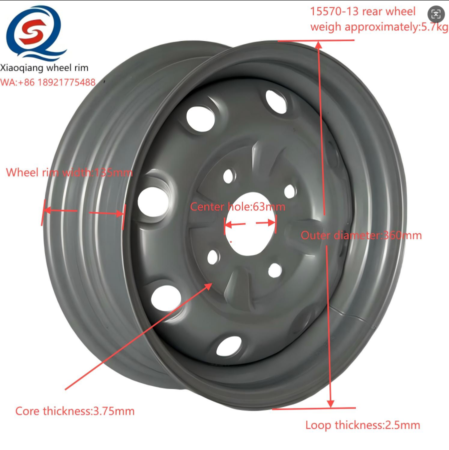 Modelo confiable 15570-13 Rueda trasera