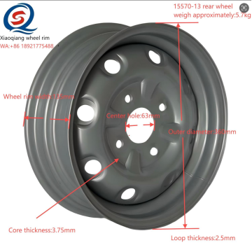 Modelo confiable 15570-13 Rueda trasera