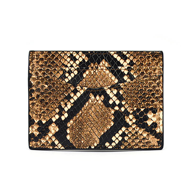 Mode Python Snakeskin Bedrijfsnaam Creditcardhouder