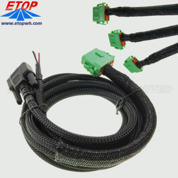 Braided Shielding DT Connector Cable Assemblies