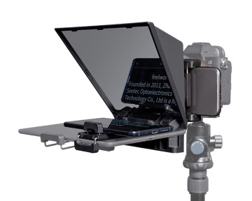 Feelworld TP2A 8-inch Portable Teleprompter for Smartphones, Tablets, and DSLR Cameras
