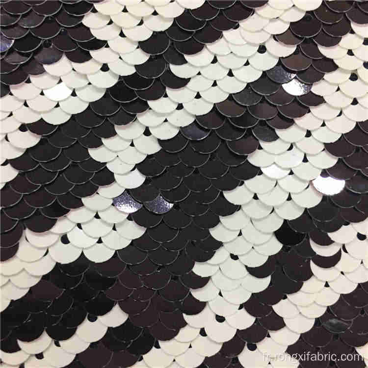 wholesale Broderie dentelle Jacquard tissu pailleté 5 mm