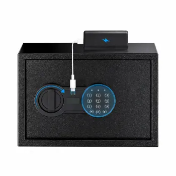 New Small Smart Digital Money Safe Box with TYPE-C connector USB