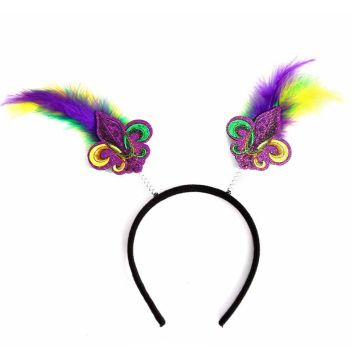 Novelty Funny Felt Willy Mardi Gras Glasses & Headband for Party