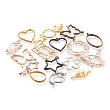 PandaHall Alloy Open Back Bezel Pendants and Connectors: Your Ultimate Jewelry Making Accessory Search Engine