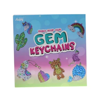 DIY Craft Toy Animal Diamond Painting Bag Charm - Make Your Own Gem Keychains