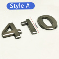 Dark Gray 5cm/6cm/7cm House Number Stickers 3D Self Adhesive Door Sign Number Digit Tag Apartment Address Door Label