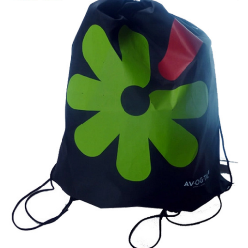 Nylon drawstring shoulder bag gym and sports