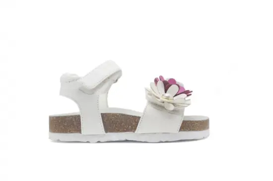 Children Birkenstocks with  flowers and pearl