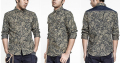 Camisa estampado paisley de los hombres