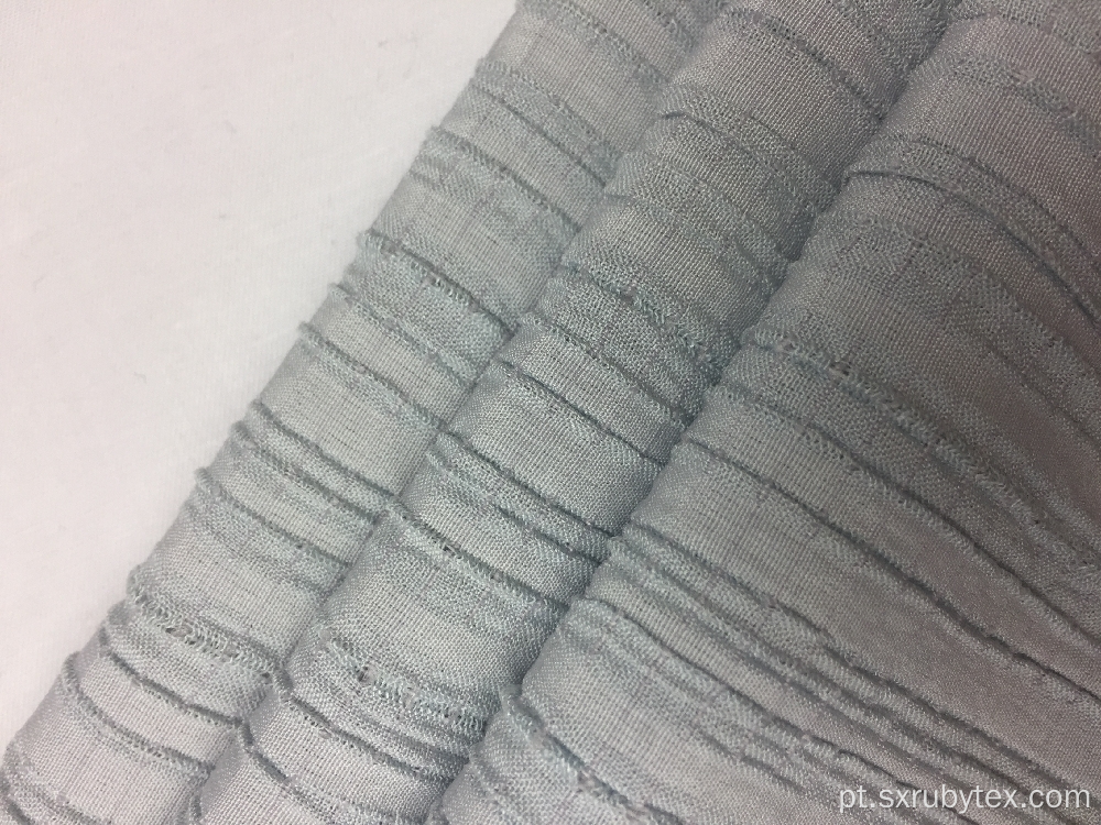 Rayon Poliéster Spandex Stripe Crepe Tecido sólido