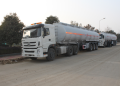 3 axle stainless steel ethanol tangki semi-treler