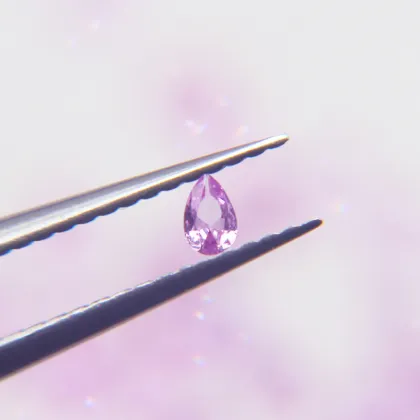 Natural Pink Sapphire Teardrop Shaped Loose Pink Stone
