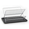 Kitchen Dish Racks Kitchen Folding Dish Drainer Rack with Tray Factory