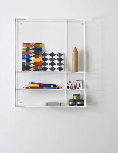 Wall Mounted Clear Acrylic Sink Sponge Scrubber