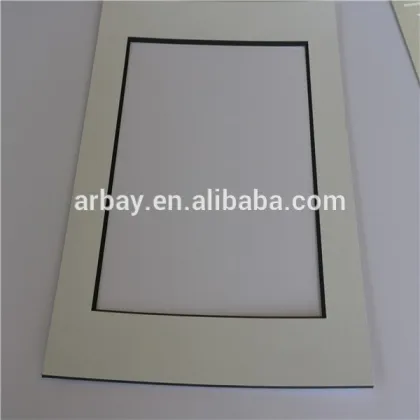 Huizhou High Quality Double Matboard/Custom Double Matboard/precut matboard passepartout