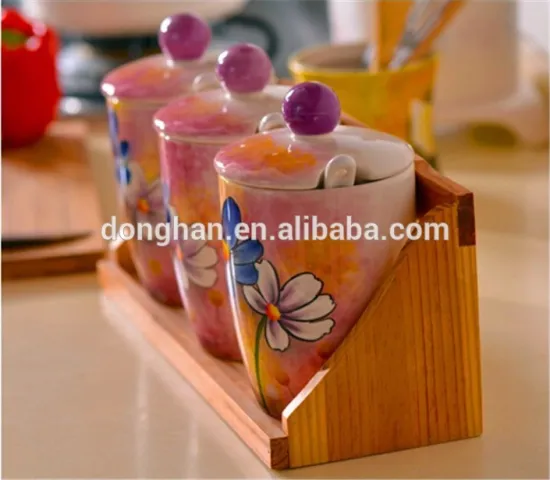 high quality wholesale cheap porcelain sugar dispenser with lid in China