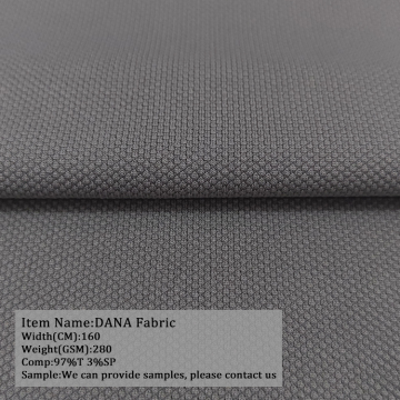 High Quality 97 Polyester 3 Spandex Plain DANA Fabric for Clothing