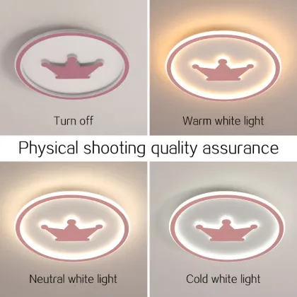 Creative Crown Ceiling Lamps for Children's Room - LED Ceiling Lights for Boys and Girls