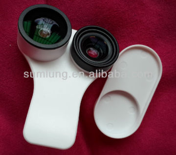 Hot Sale !!!NEWEST!! Universal Clip 3 in 1 Camera Lens for mobile phone(Fisheye+Super Wide+Macro Lens)