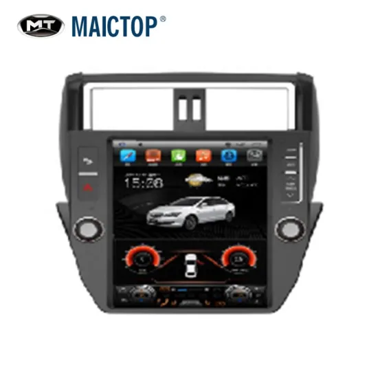 MAICTOP 12.1 Inches Vertical Screen Car DVD for Land Cruiser Prado FJ120 2010-2013 Tesla Style