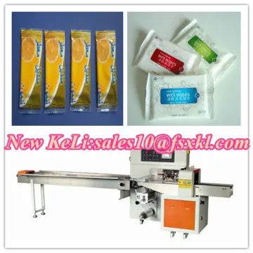 Sanitary wipes automatic flow wrapping machine
