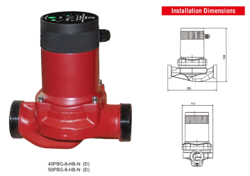 Hot-selling China Supply 50PBG-8-HB-N hot water small booster pump