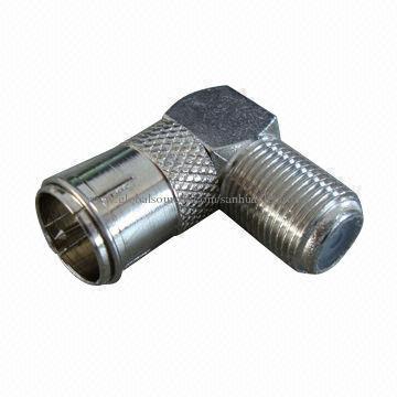 Right angle F quick male to F female connectors, OEM/ODM orders are welcome
