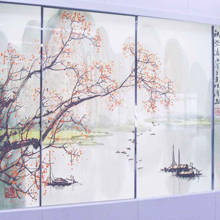 Clear Glass UV Printing PDLC Film Advertising Wall