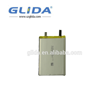 Lithium polymer battery with leading wire