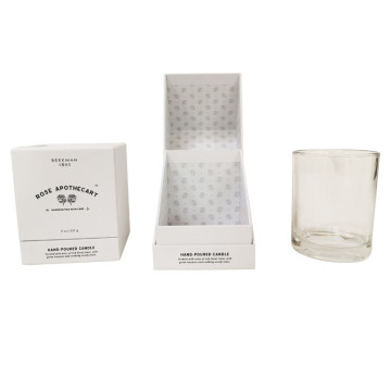 Imballaggio della scatola della candela della scatola di carta del profumo bianco