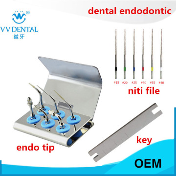 Dental ultrasonic endodontic tips endo tip teeth whitening kit endodontic root canal files for EMS WOODPECKER cleaning machine